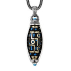 Rotating Anti-Stress Pattern Pendant Necklace