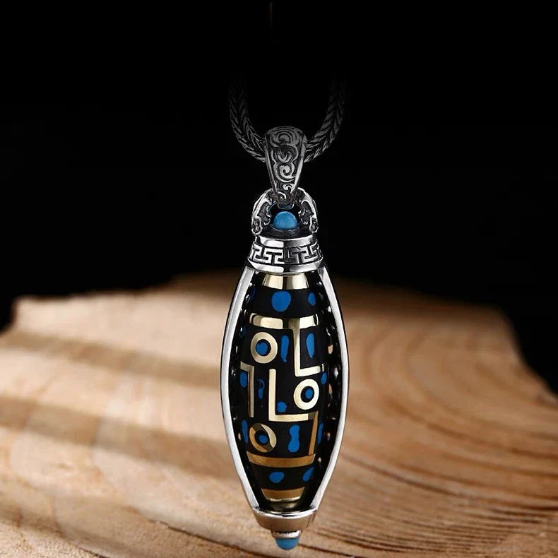 Rotating Anti-Stress Pattern Pendant Necklace