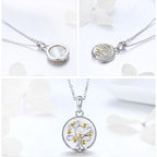 White Tree of Life Pendant Necklace