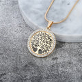 Women's Tree of Life Pendant Necklace gold