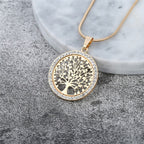 Women's Tree of Life Pendant Necklace gold