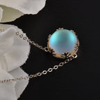 Sky Blue Aurora Borealis Pendant Necklace
