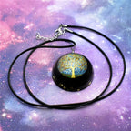 Necklace Pendant with Black Tourmaline Tree of Life