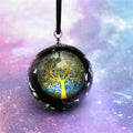 Necklace Pendant with Black Tourmaline Tree of Life