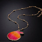 Pendant Necklace with Lovely Shell Scallop 1