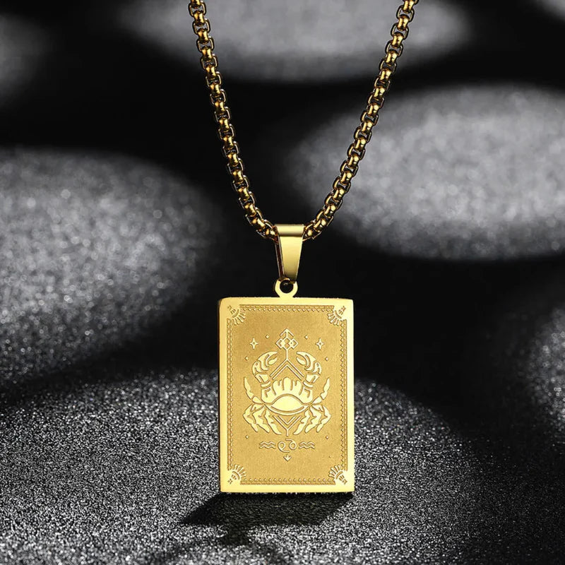 Zodiac Sign Pendant Necklace