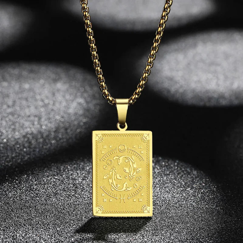 Zodiac Sign Pendant Necklace