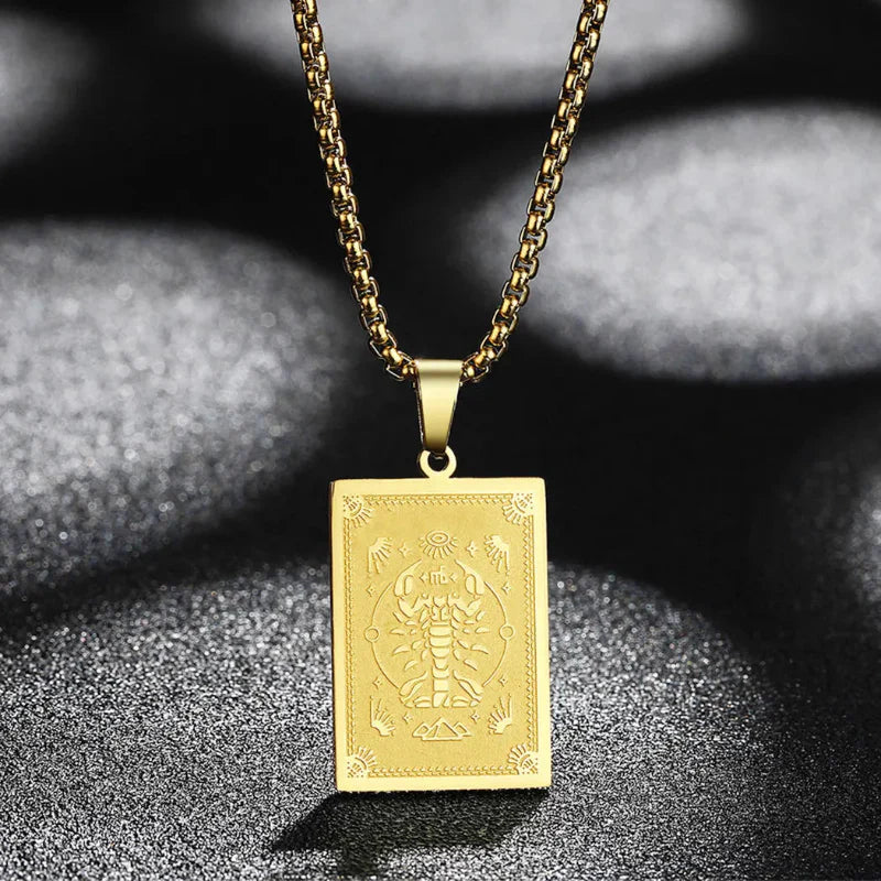 Zodiac Sign Pendant Necklace