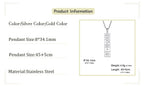 Egyptian Cartouche Pendant Necklace with Hieroglyphs