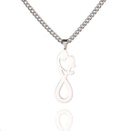 Infinite Couple Pendant Necklace Silver