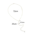 Women's Back Pendant Necklace