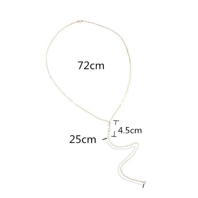 Women's Back Pendant Necklace