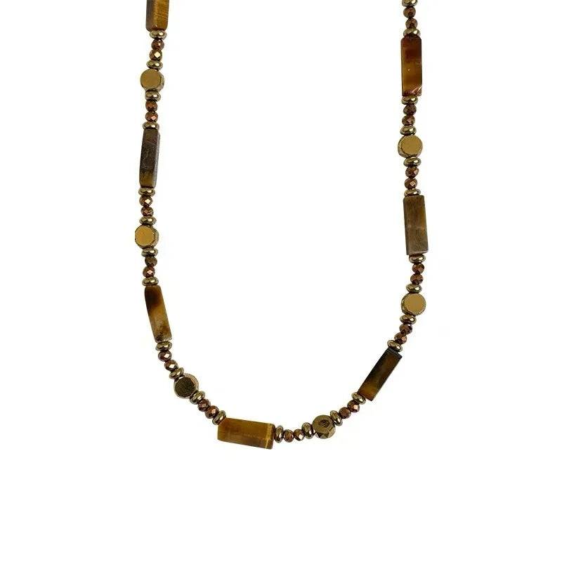 Tiger's Eye Protection Pendant Necklace A