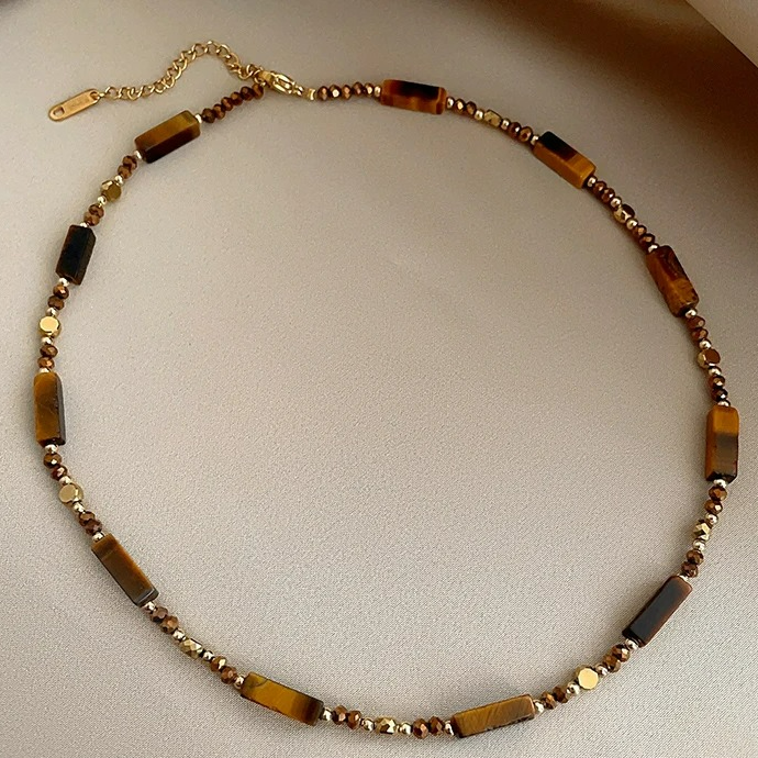 Tiger's Eye Protection Pendant Necklace A