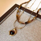 Tiger's Eye Protection Pendant Necklace A