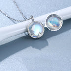 Moonstone Zircon Fertility Pendant Necklace
