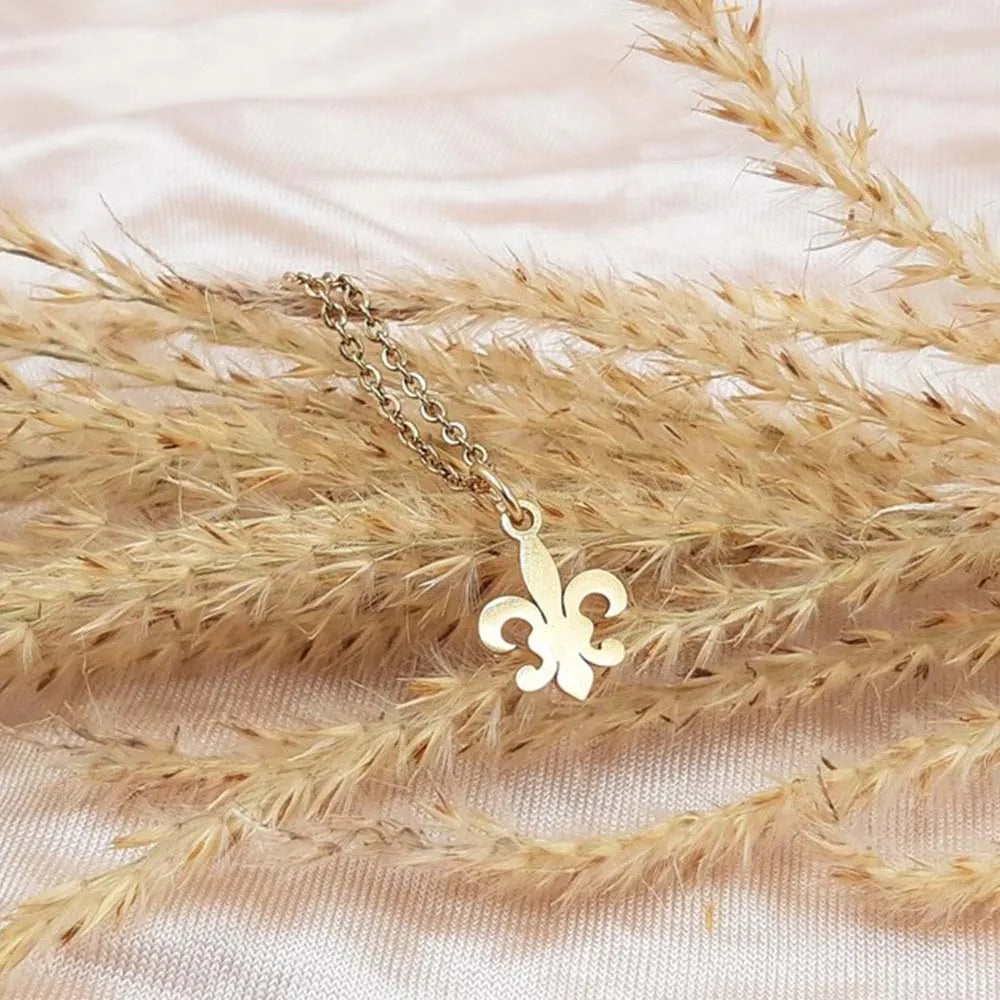 Men's & Women's Fleur-de-Lis Necklace & Pendant Silver