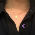 Men's & Women's Fleur-de-Lis Necklace & Pendant Gold