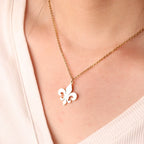 Silver Fleur-de-Lis Necklace & Pendant