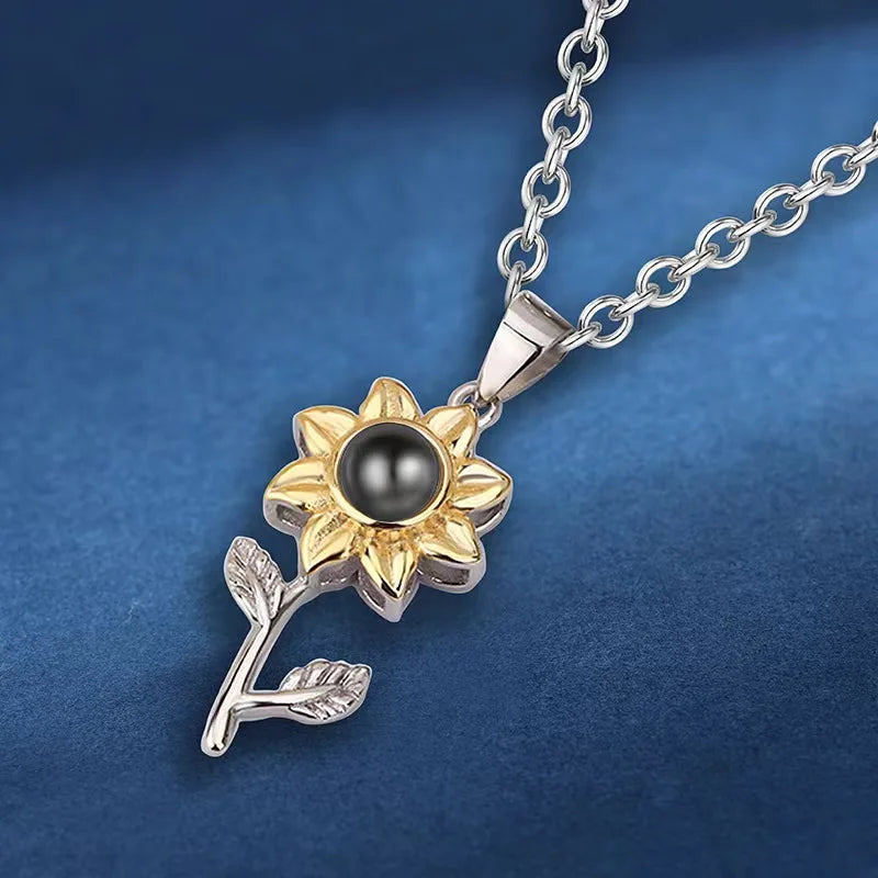 Sunflower Pendant Necklace