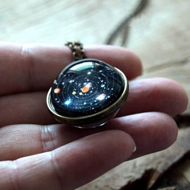 Nebula Universe Glass Galaxy Pendant Necklace
