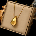Water Drop Pendant Necklace gold style 1
