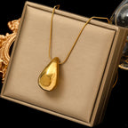 Water Drop Pendant Necklace gold style 1
