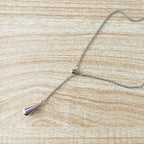 Fine Teardrop Pendant Necklace silver