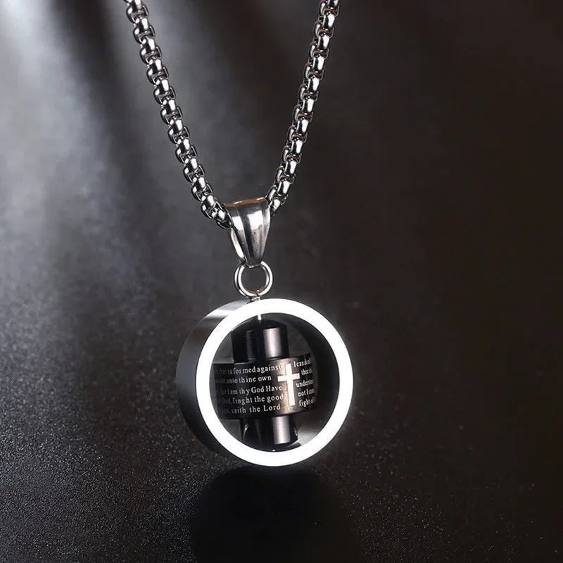 Men's Spinner Anti-Stress Pendant Necklace