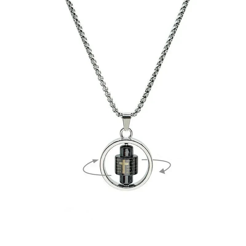 Men's Spinner Anti-Stress Pendant Necklace