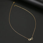 Gold Infinity Pendant Necklace for Women gold