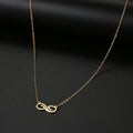 Gold Infinity Pendant Necklace for Women gold