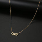 Gold Infinity Pendant Necklace for Women gold