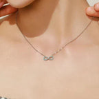 Infinity Turquoise Pendant Necklace