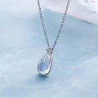 Women's Fertility Oval Pendant Necklace Moonstone