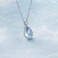 Women's Fertility Oval Pendant Necklace Moonstone