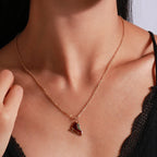 Christmas Skate Pendant Necklace