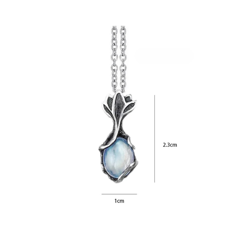 Vintage Moonstone Pendant Necklace a