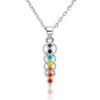 7 Chakra Stone Pendant Necklace for Women