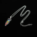 7 Chakra Stone Pendant Necklace for Women