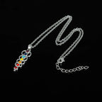7 Chakra Stone Pendant Necklace for Women