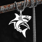Shark Pendant Necklace for Men