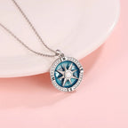 Rotating Compass Pendant Necklace Wind Rose