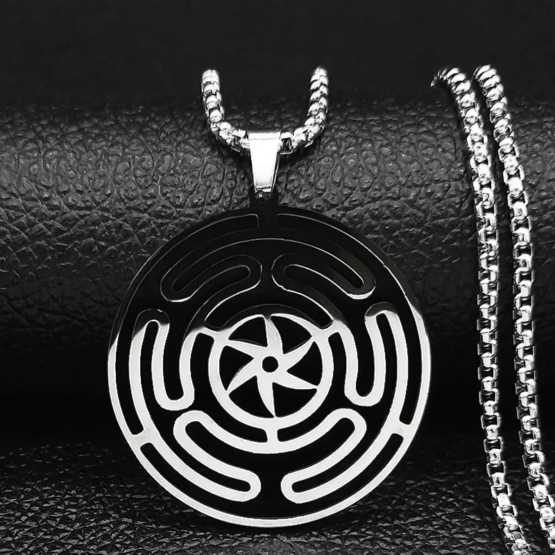 Strophalos Hecate's Wheel Pendant Necklace SILVER