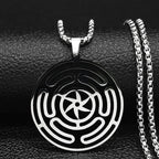Strophalos Hecate's Wheel Pendant Necklace SILVER