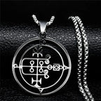 Demonic Sigil Pendant Necklace gaap
