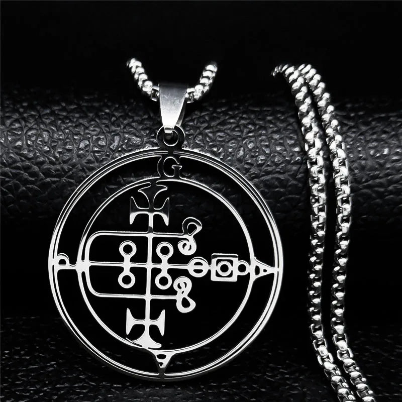 Demonic Sigil Pendant Necklace gaap