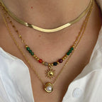 Sun Pendant Necklaces and Beaded a