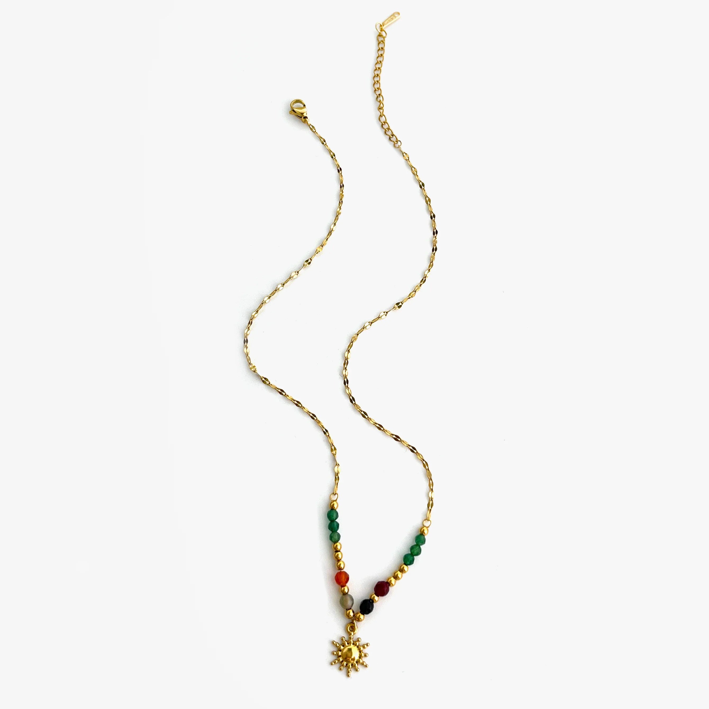 Sun Pendant Necklaces and Beaded a