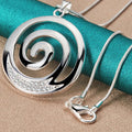 Women’s Silver Spiral Necklace & Pendant